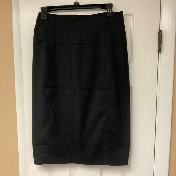 Sisley black high-rise pencil skirt size US 8 new with no tags - Picture 1 of 9